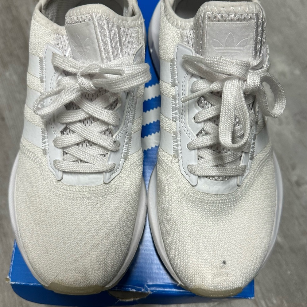Adidas Cream Knit Sneakers